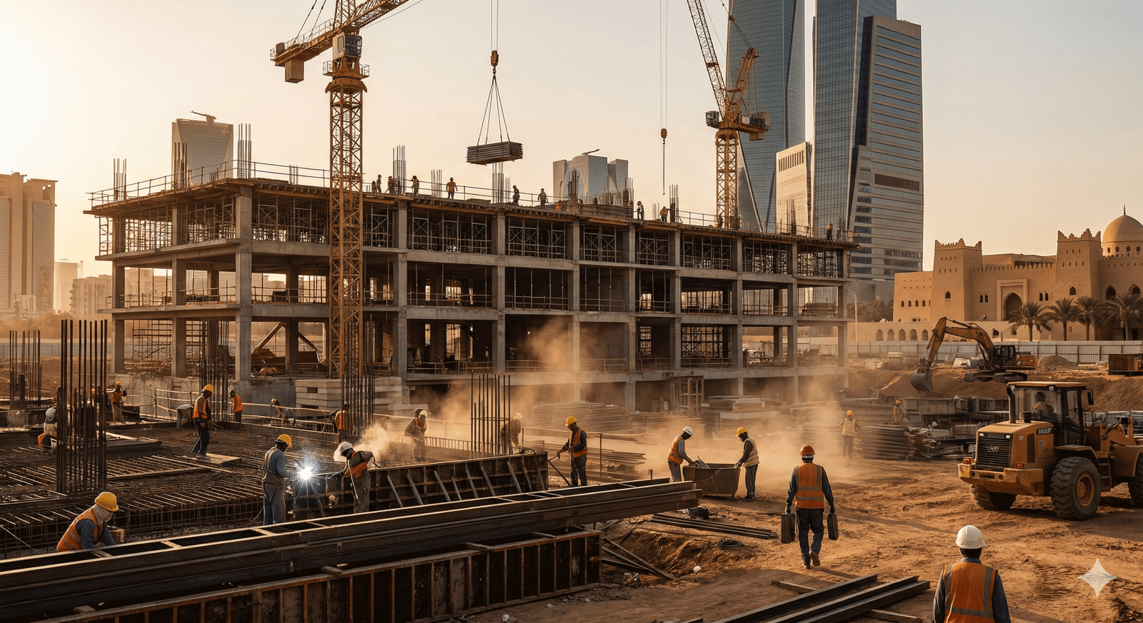 أعمال البناء والتشييد